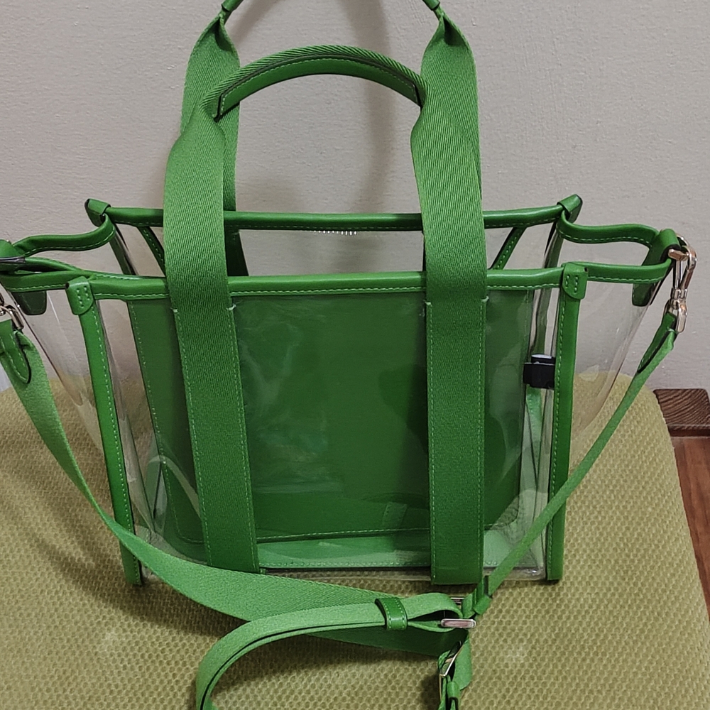 Kate Spade Green Transparent Tote Bag - Picture 5 of 6